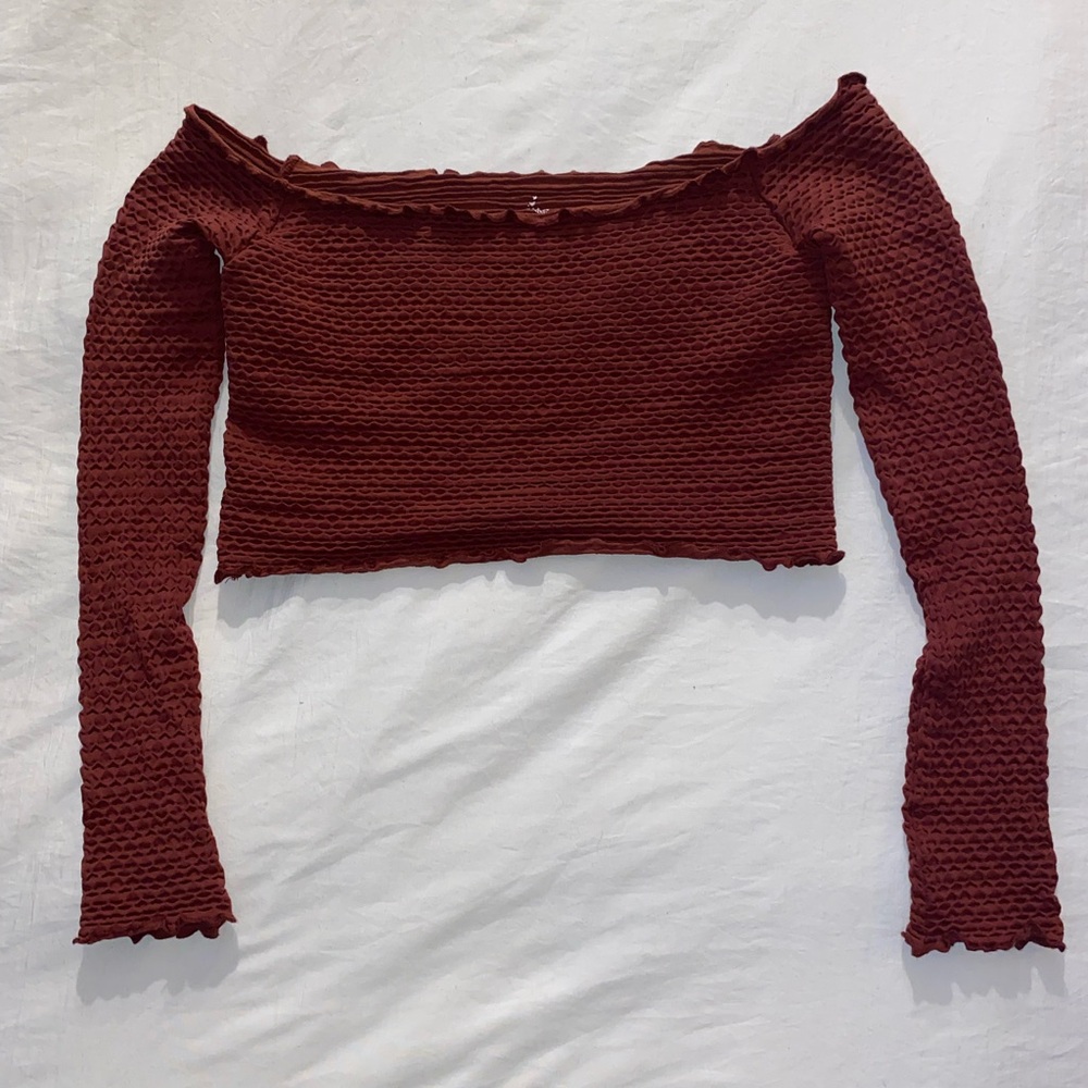 Free People long sleeve crop top